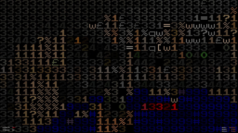 Illustration for article titled ASCII Doom Is A Shotgun Blast To The Eyeballs